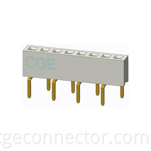 DIP Vertical type Single row Female Header Connector